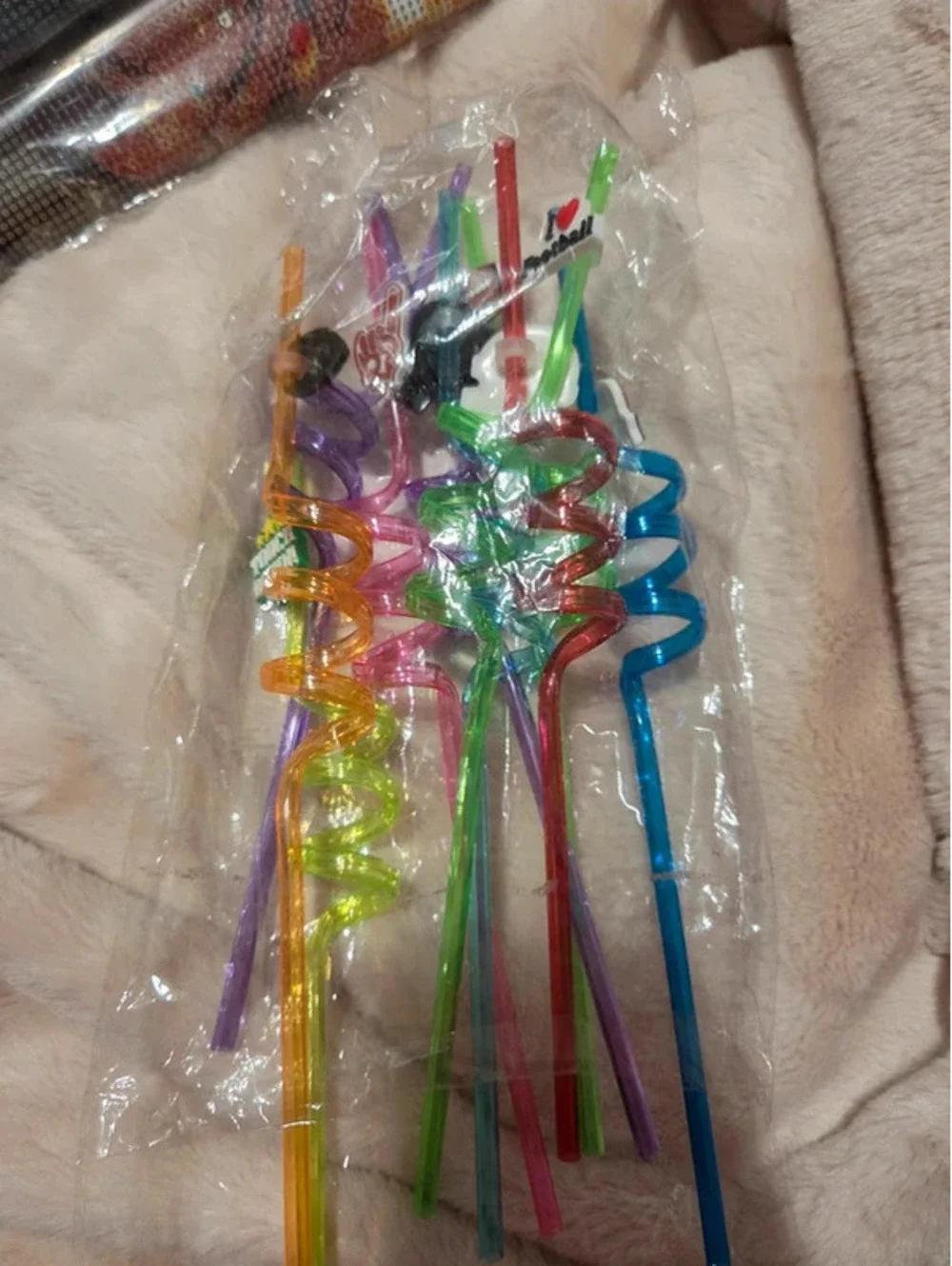 football swirl straws 10